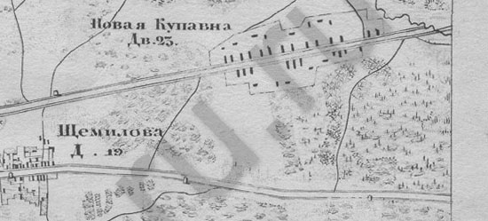 Относительно старая карта Богородского уезда 1см=420м фрагмент 1878 года Окрестности Москвы часть Богородского уезда на карте Окрестности Москвы 1878