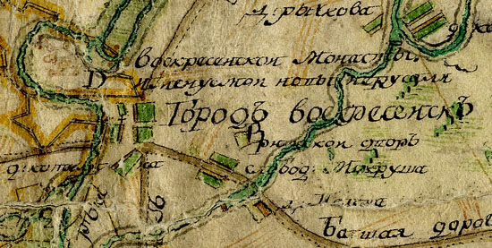 образец карты межевания Воскресенского уезда