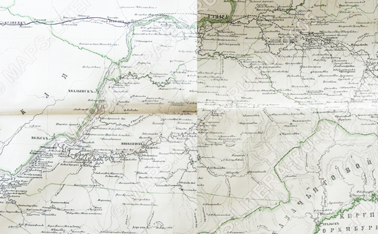 карта Николаевского уезда 1876 года