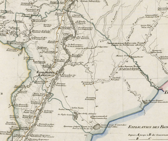 карта Камышинского уезда 1821 года